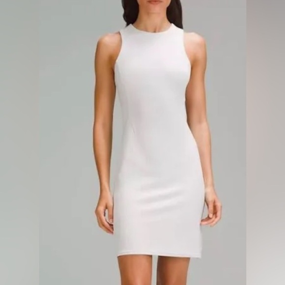 lululemon athletica Dresses & Skirts - Lululemon NWT Softstreme Slim Fit Tank Dress Sz 10 Bone White